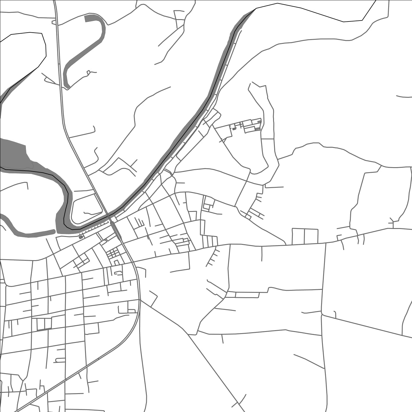 ROAD MAP OF SATUEK, THAILAND BY MAPBAKES