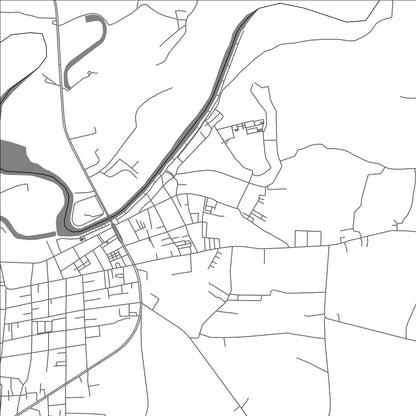 ROAD MAP OF SATUEK, THAILAND BY MAPBAKES