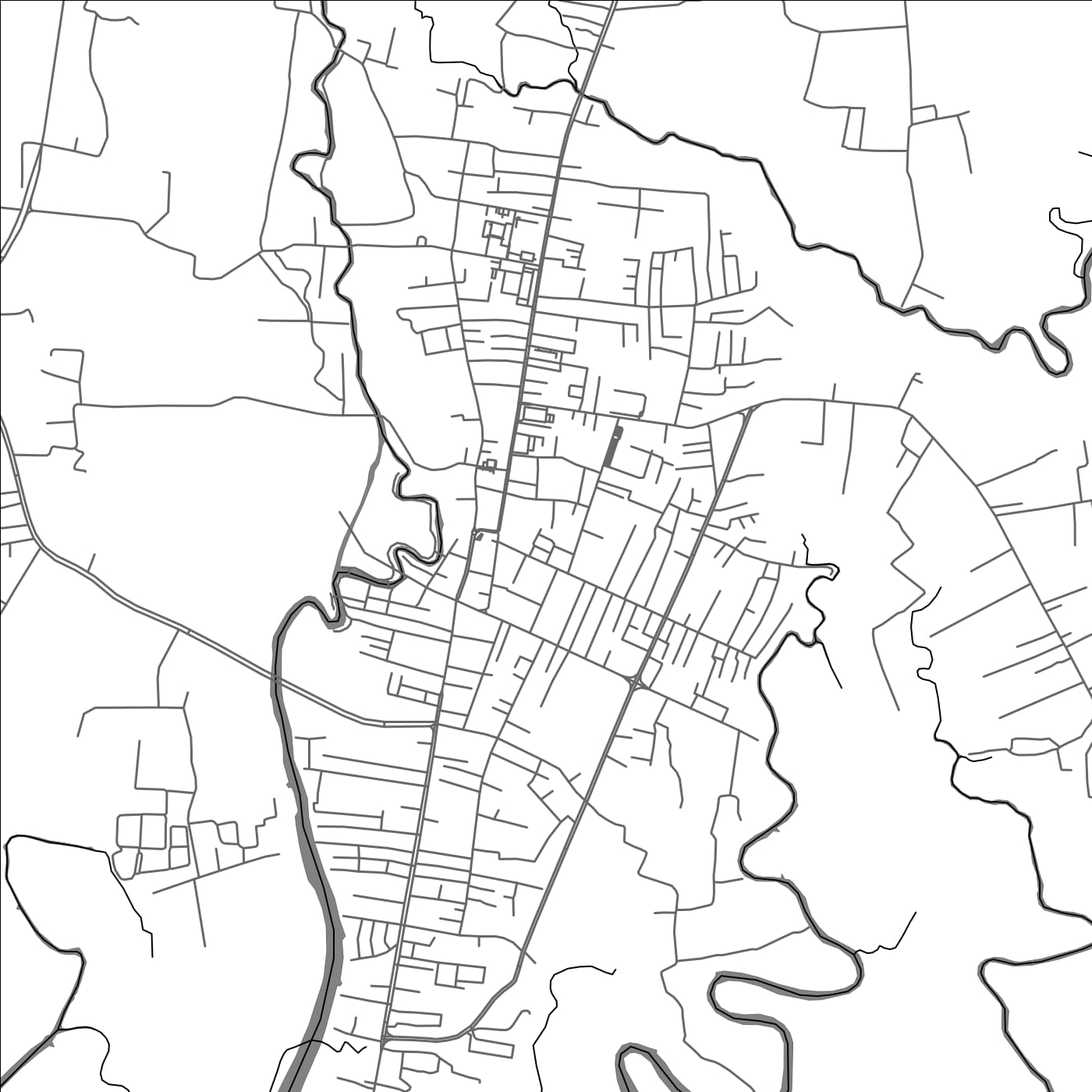 ROAD MAP OF SATUN, THAILAND BY MAPBAKES