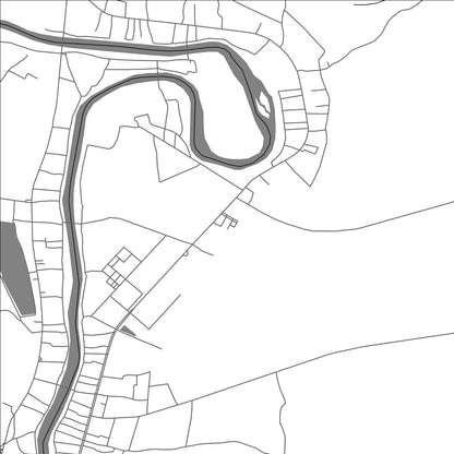 ROAD MAP OF SI SATCHANALAI, THAILAND BY MAPBAKES