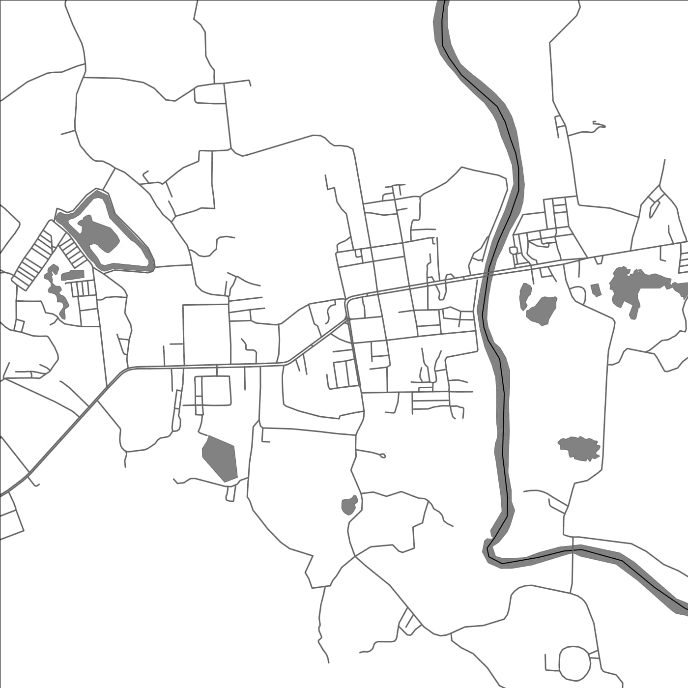 ROAD MAP OF TAKUA PA, THAILAND BY MAPBAKES