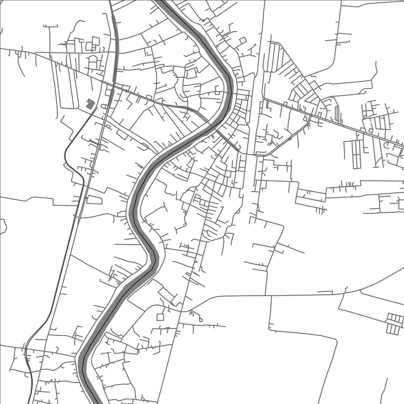 ROAD MAP OF TAPHAN HIN, THAILAND BY MAPBAKES