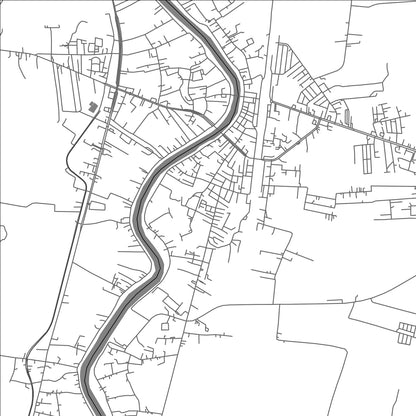 ROAD MAP OF TAPHAN HIN, THAILAND BY MAPBAKES