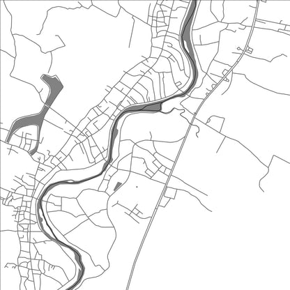 ROAD MAP OF THOEN, THAILAND BY MAPBAKES