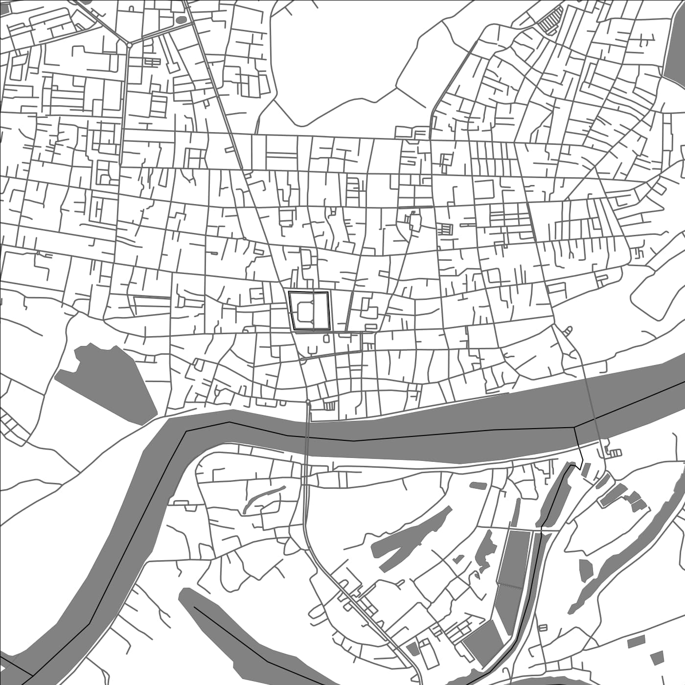 ROAD MAP OF UBON RATCHATHANI, THAILAND BY MAPBAKES