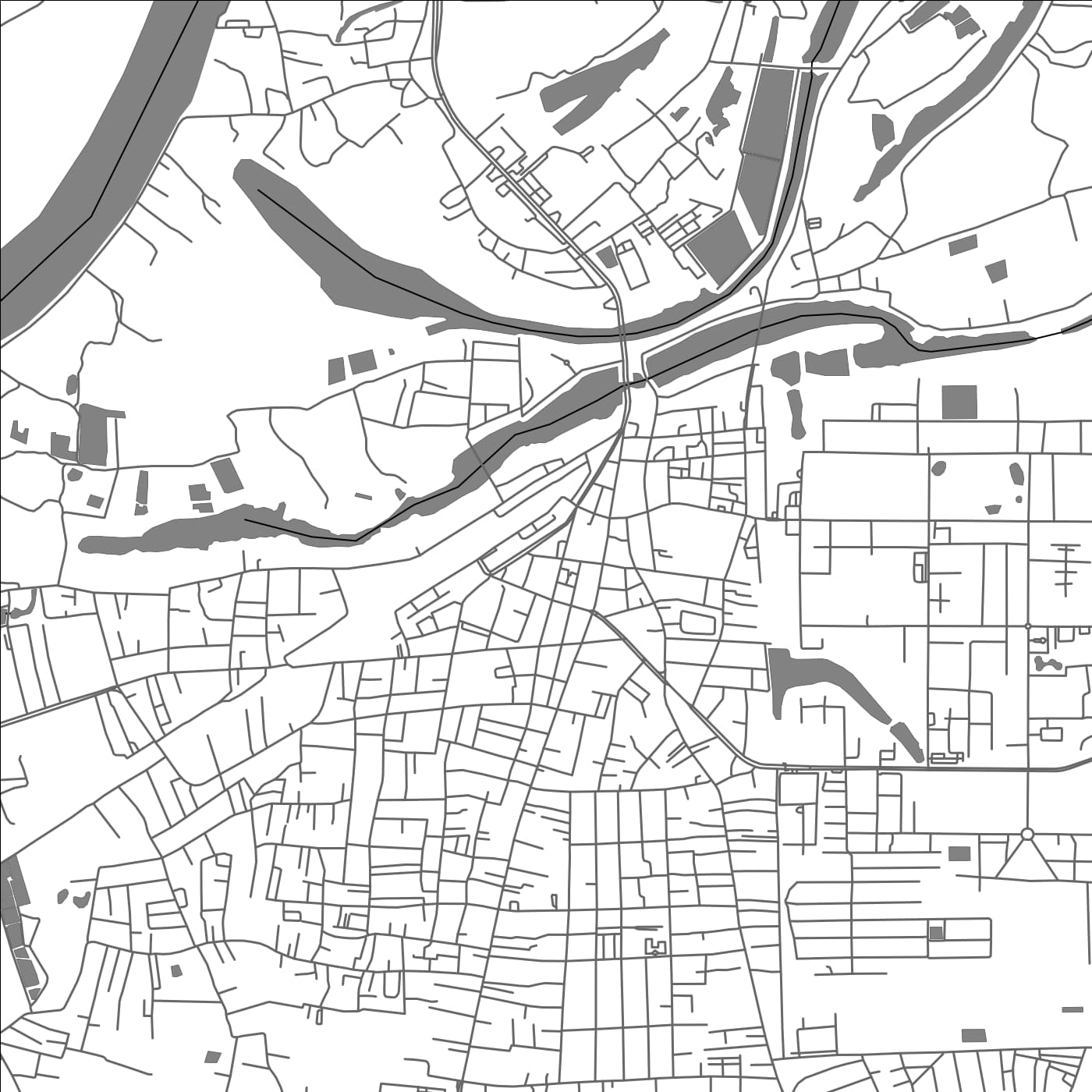 ROAD MAP OF WARIN CHAMRAP, THAILAND BY MAPBAKES