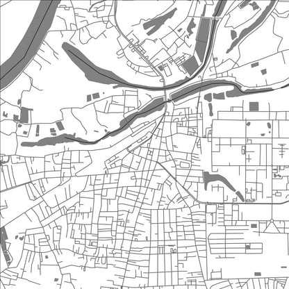 ROAD MAP OF WARIN CHAMRAP, THAILAND BY MAPBAKES