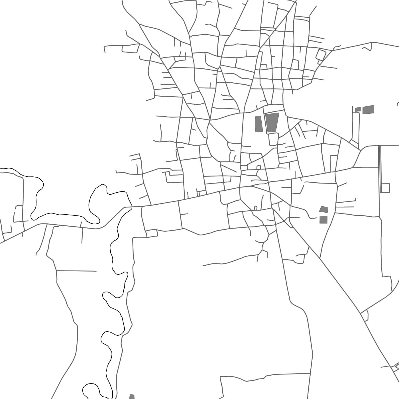 ROAD MAP OF WICHIAN BURI, THAILAND BY MAPBAKES