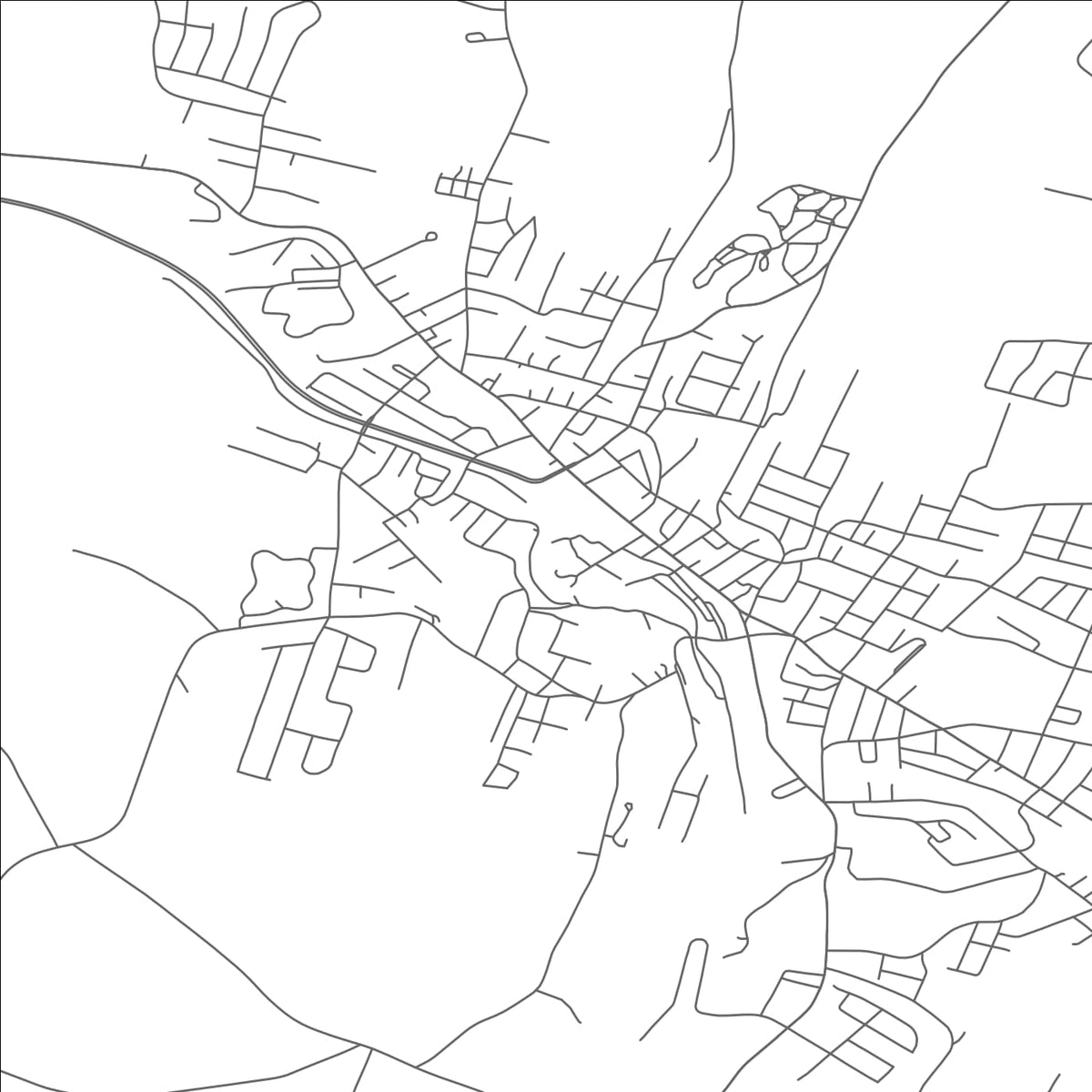 ROAD MAP OF BARRE, VERMONT BY MAPBAKES