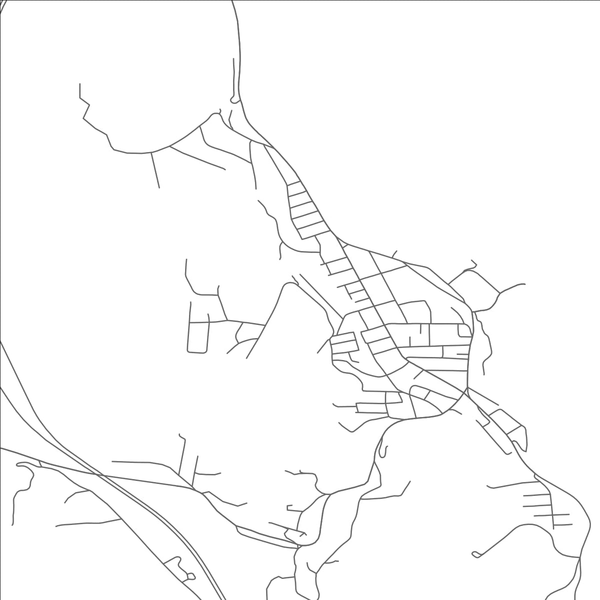 ROAD MAP OF BELLOWS FALLS, VERMONT BY MAPBAKES