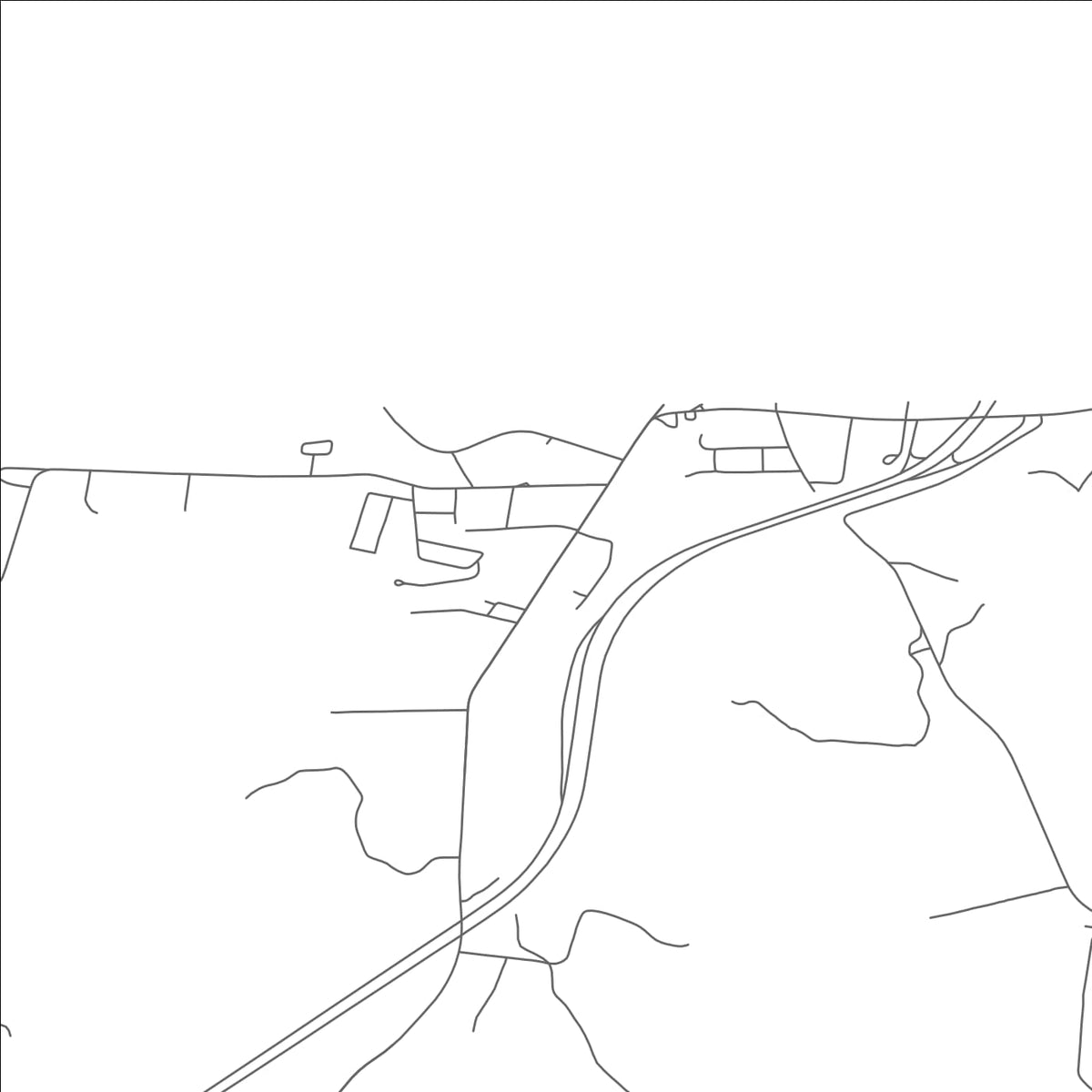 ROAD MAP OF DERBY LINE, VERMONT BY MAPBAKES