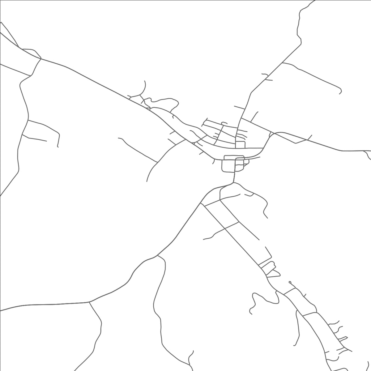 ROAD MAP OF ISLAND POND, VERMONT BY MAPBAKES