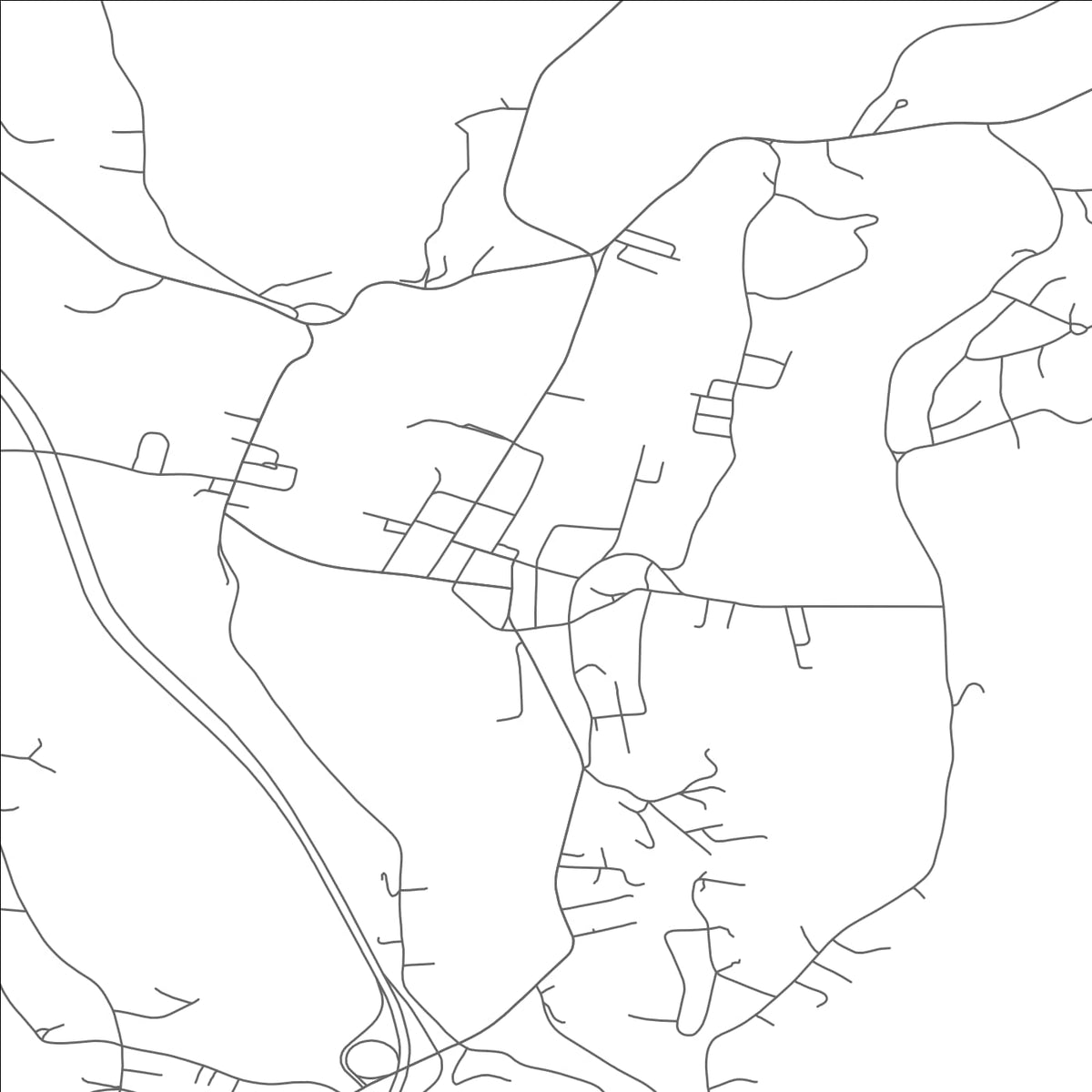 ROAD MAP OF LYNDONVILLE, VERMONT BY MAPBAKES