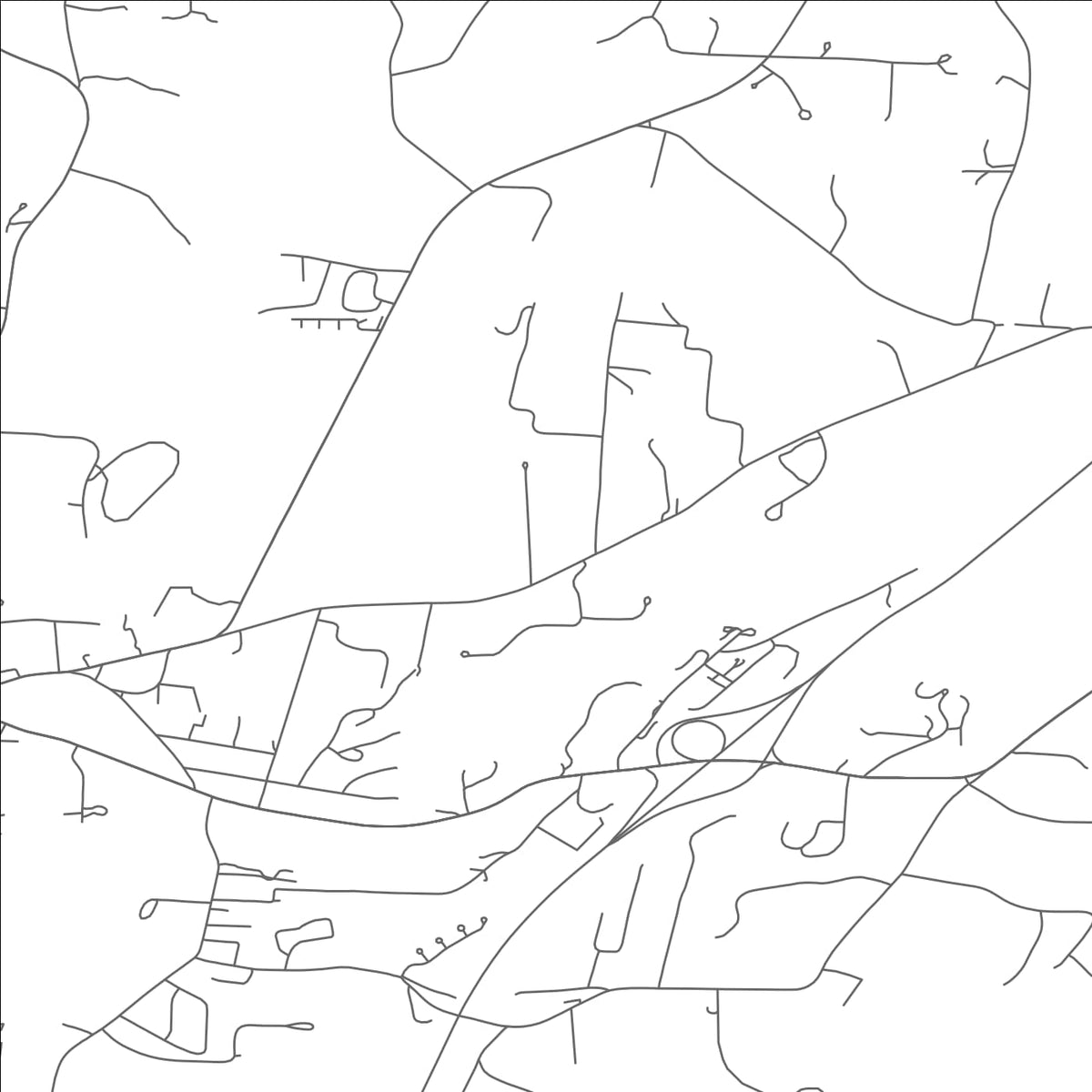 ROAD MAP OF MANCHESTER CENTER, VERMONT BY MAPBAKES