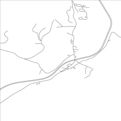 ROAD MAP OF NORTH HARTLAND, VERMONT BY MAPBAKES