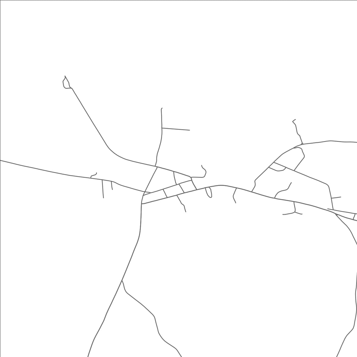 ROAD MAP OF NORTH TROY, VERMONT BY MAPBAKES