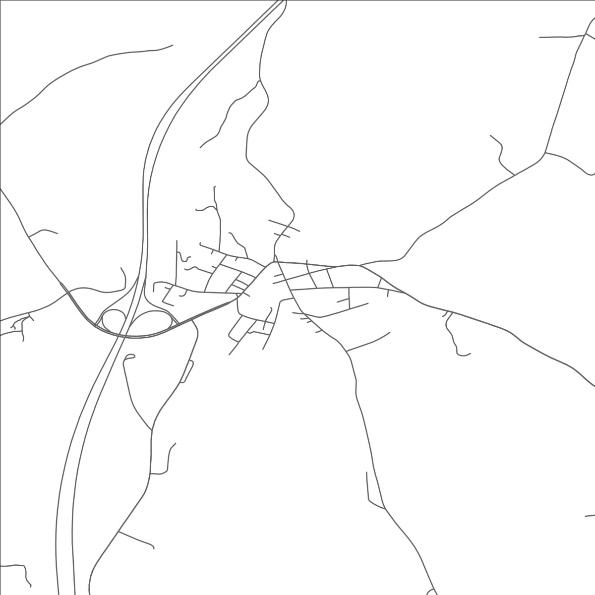ROAD MAP OF ORLEANS, VERMONT BY MAPBAKES