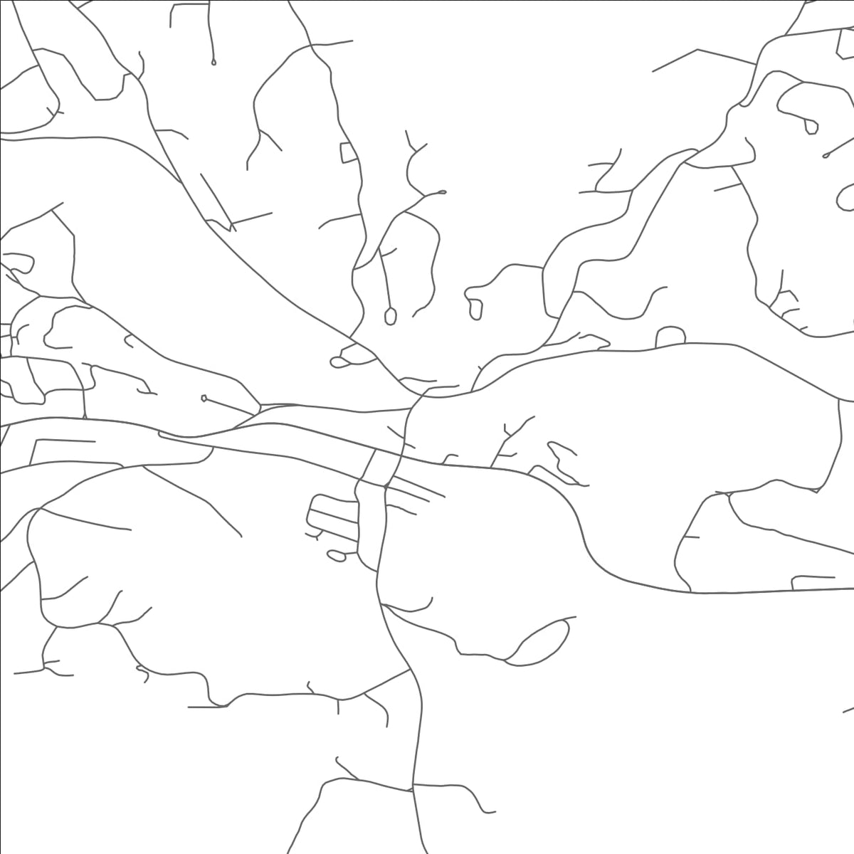 ROAD MAP OF QUECHEE, VERMONT BY MAPBAKES