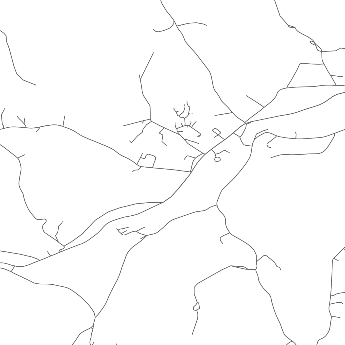 ROAD MAP OF WEST WOODSTOCK, VERMONT BY MAPBAKES