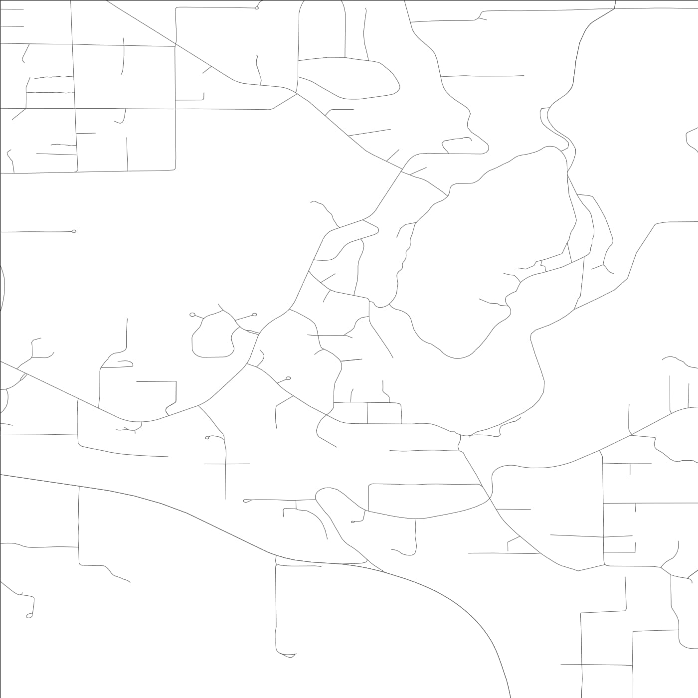 ROAD MAP OF AMES LAKE, WASHINGTON BY MAPBAKES