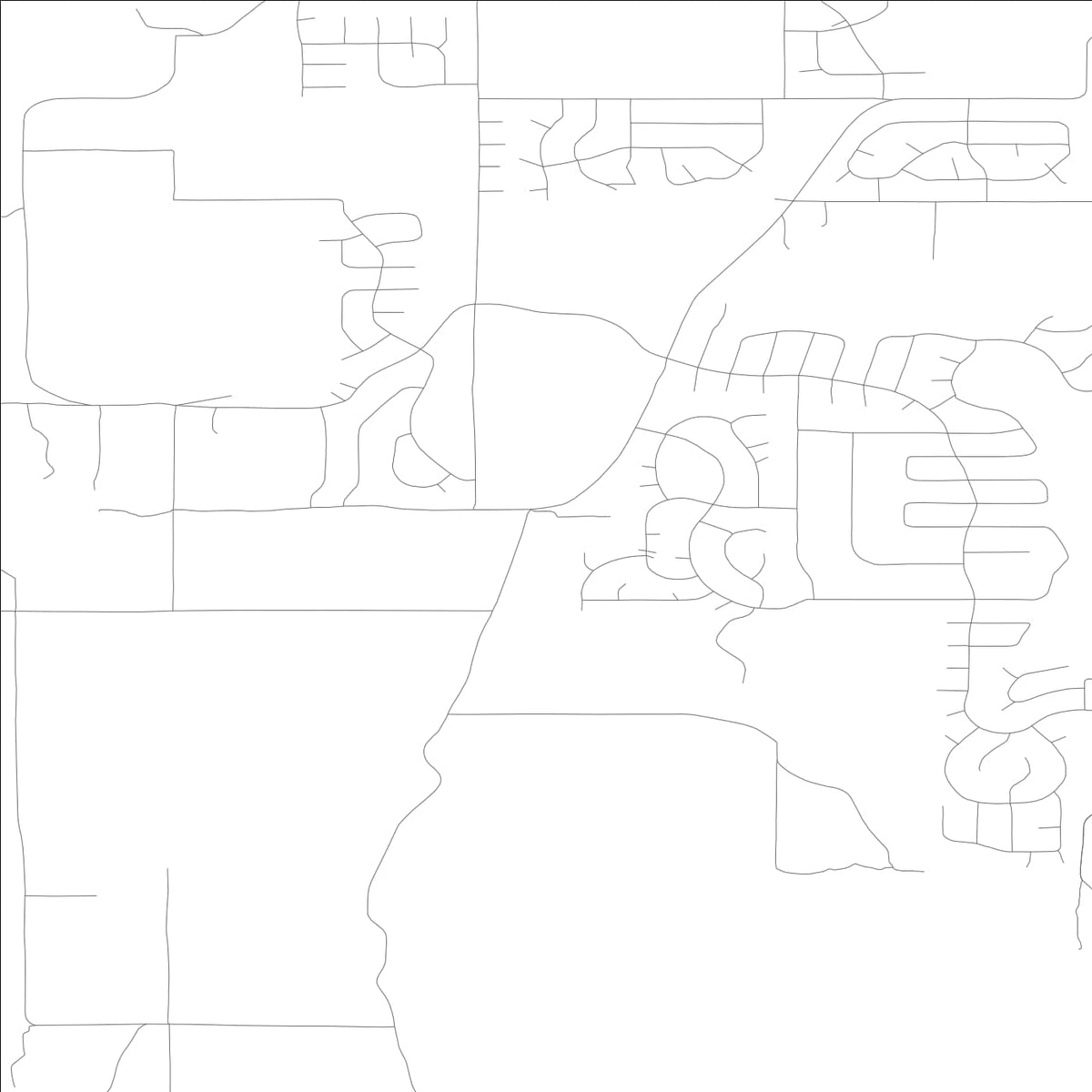 ROAD MAP OF ANDERSON ISLAND, WASHINGTON BY MAPBAKES