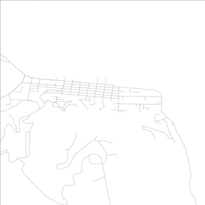 ROAD MAP OF ASOTIN, WASHINGTON BY MAPBAKES