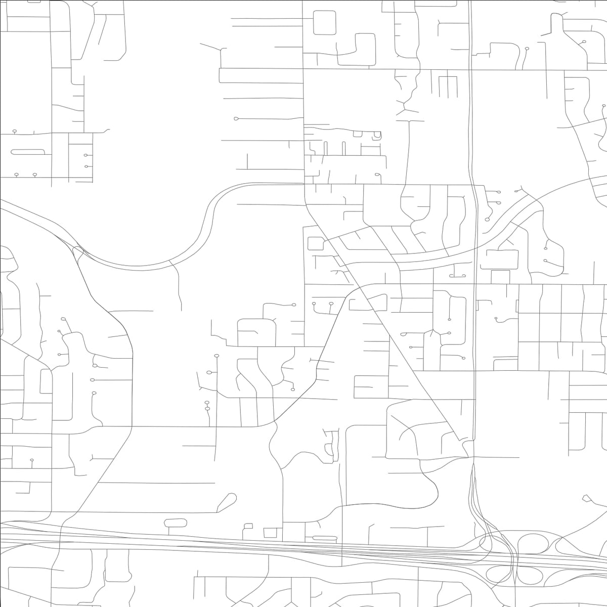 ROAD MAP OF BELLEVUE, WASHINGTON BY MAPBAKES