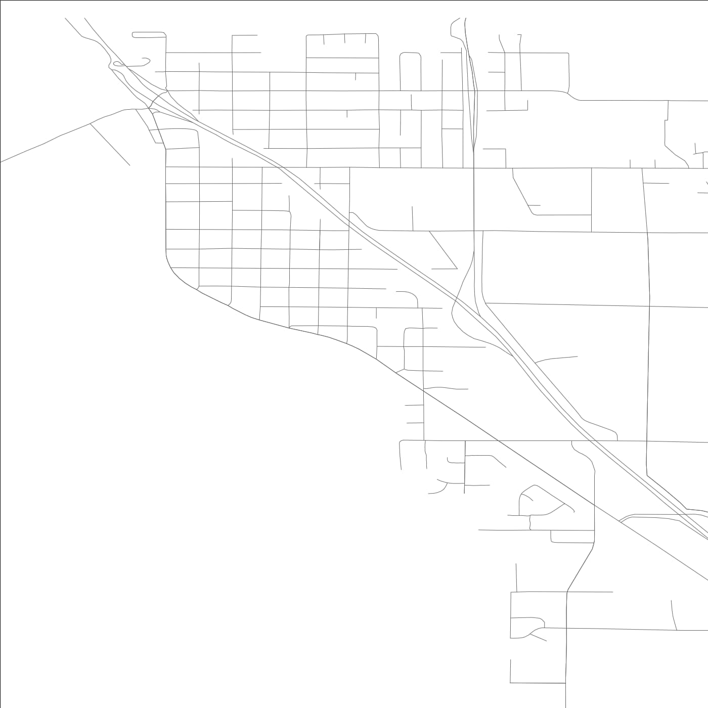 ROAD MAP OF BLAINE, WASHINGTON BY MAPBAKES