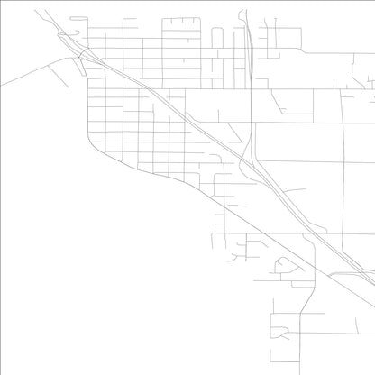 ROAD MAP OF BLAINE, WASHINGTON BY MAPBAKES