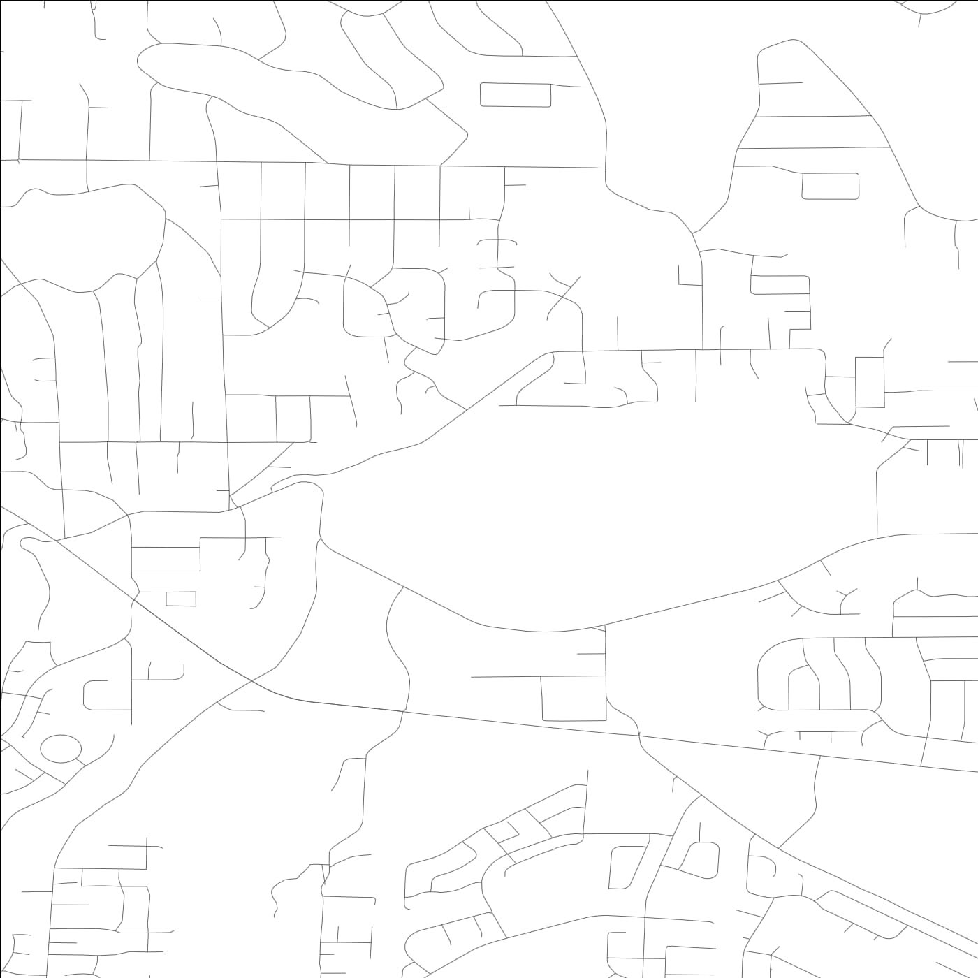 ROAD MAP OF BONNEY LAKE, WASHINGTON BY MAPBAKES