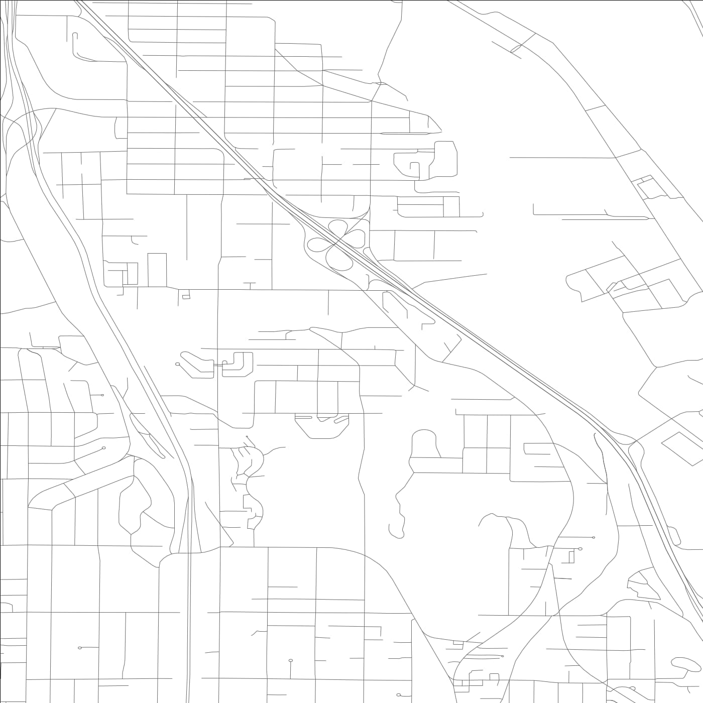 ROAD MAP OF BOULEVARD PARK, WASHINGTON BY MAPBAKES