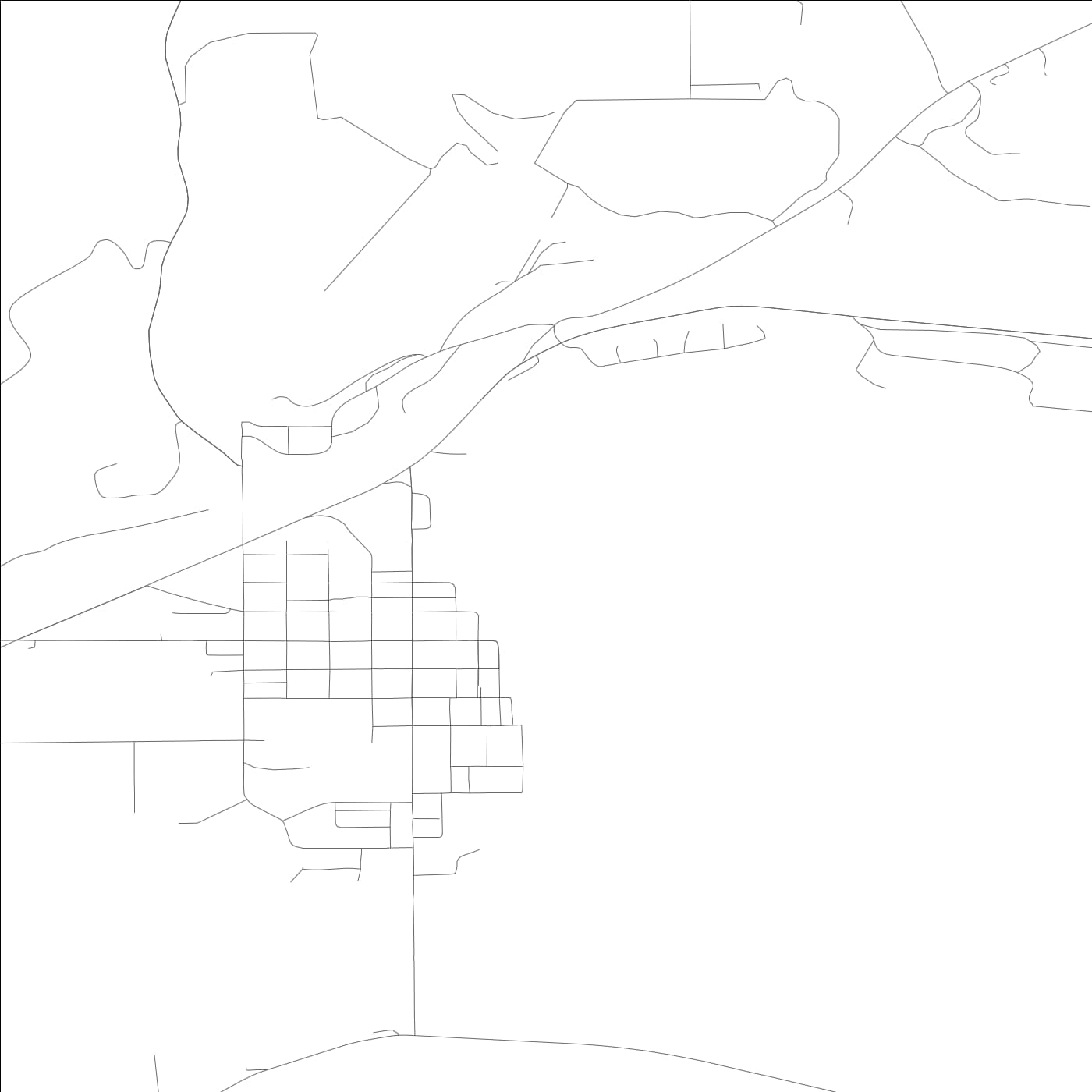 ROAD MAP OF BREWSTER, WASHINGTON BY MAPBAKES