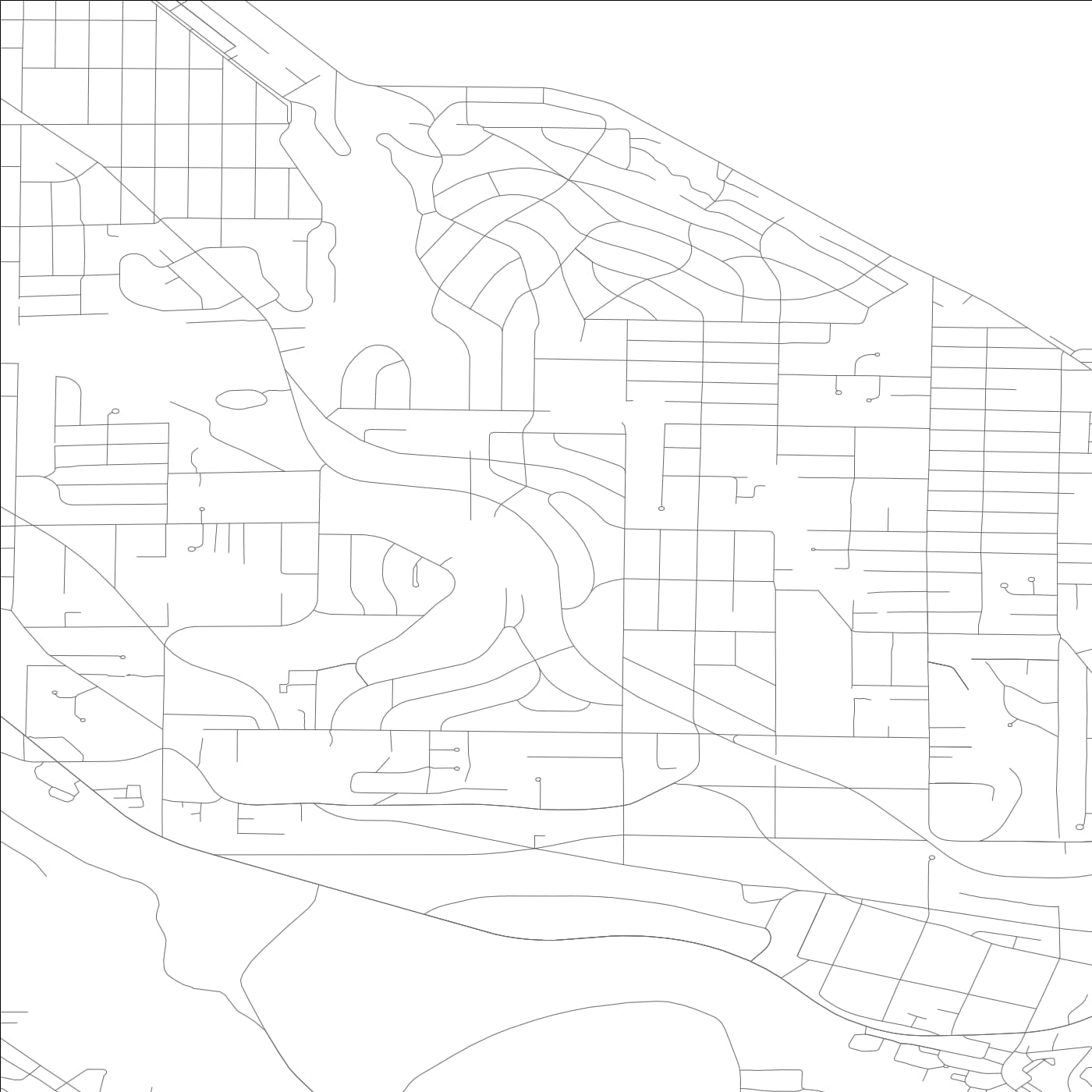 ROAD MAP OF BRYN MAWR-SKYWAY, WASHINGTON BY MAPBAKES