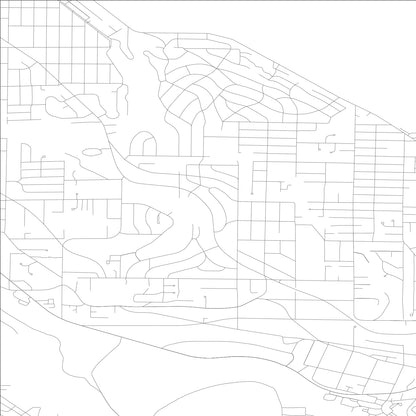 ROAD MAP OF BRYN MAWR-SKYWAY, WASHINGTON BY MAPBAKES