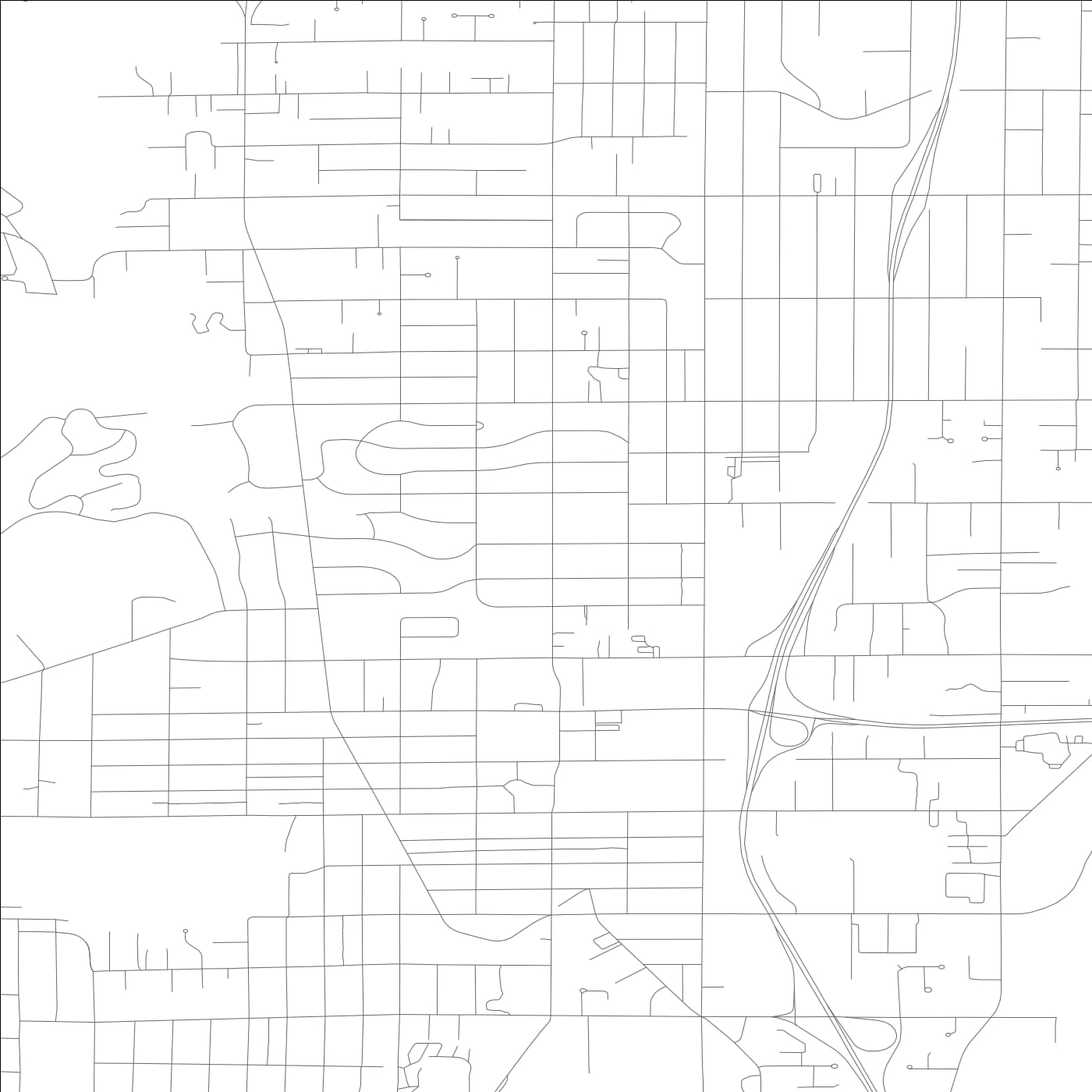 ROAD MAP OF BURIEN, WASHINGTON BY MAPBAKES