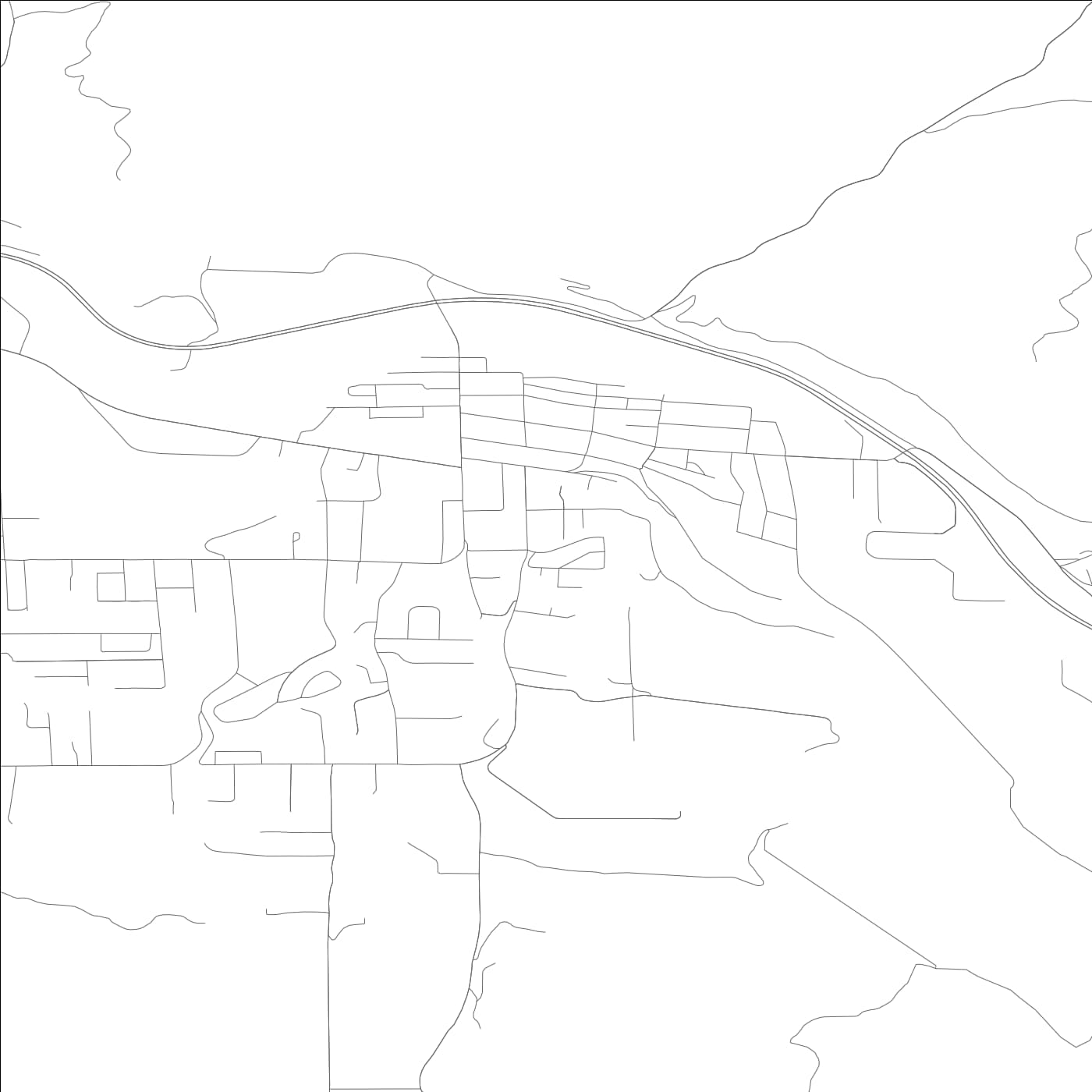 ROAD MAP OF CASHMERE, WASHINGTON BY MAPBAKES