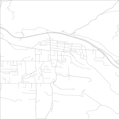 ROAD MAP OF CASHMERE, WASHINGTON BY MAPBAKES