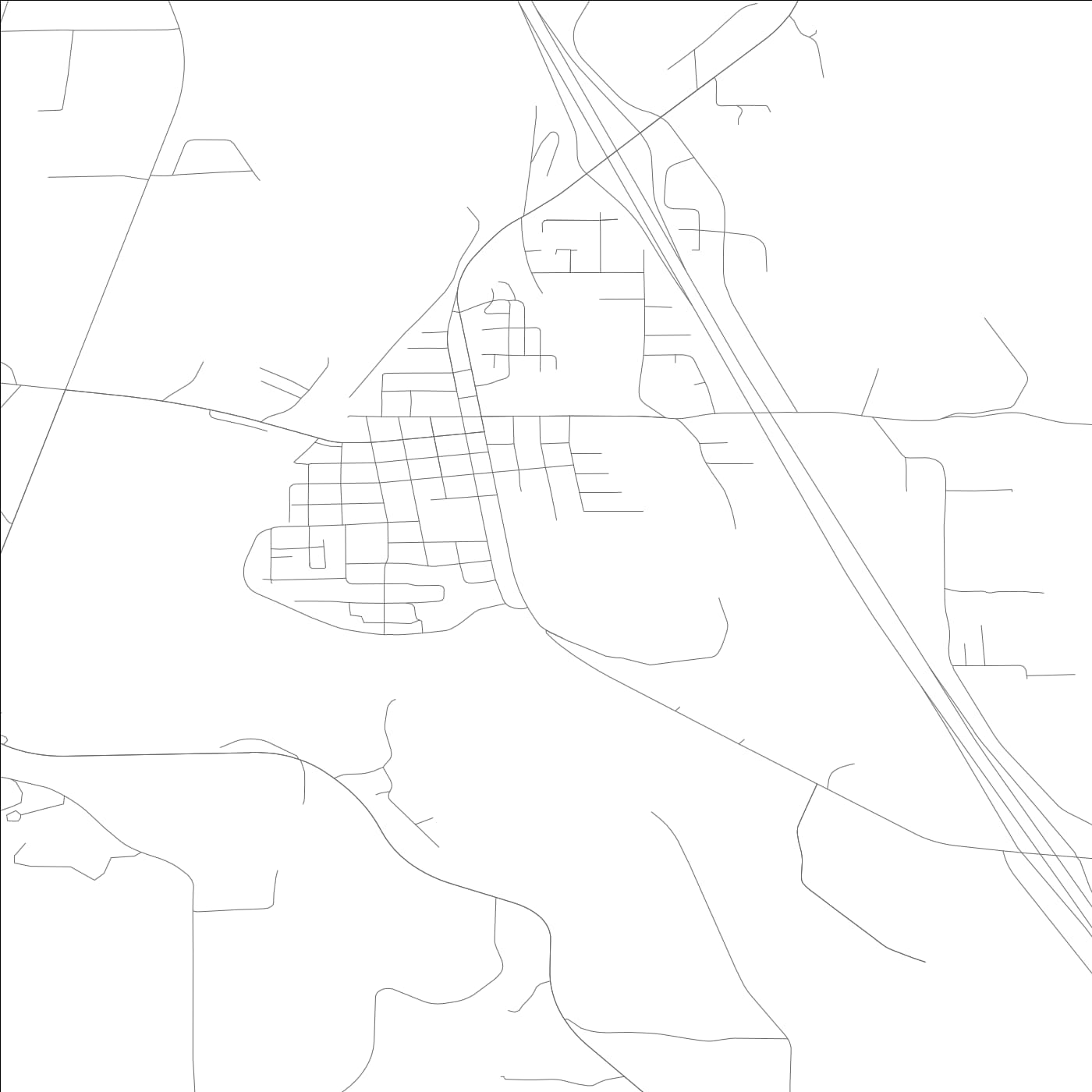 ROAD MAP OF CASTLE ROCK, WASHINGTON BY MAPBAKES