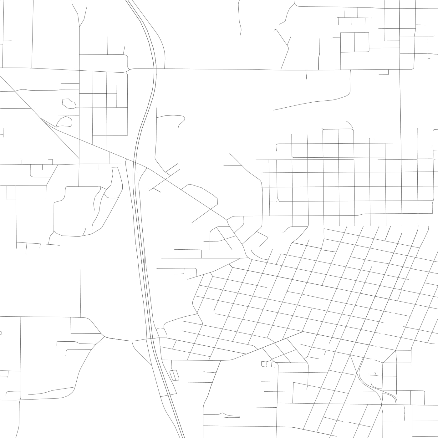 ROAD MAP OF CENTRALIA, WASHINGTON BY MAPBAKES