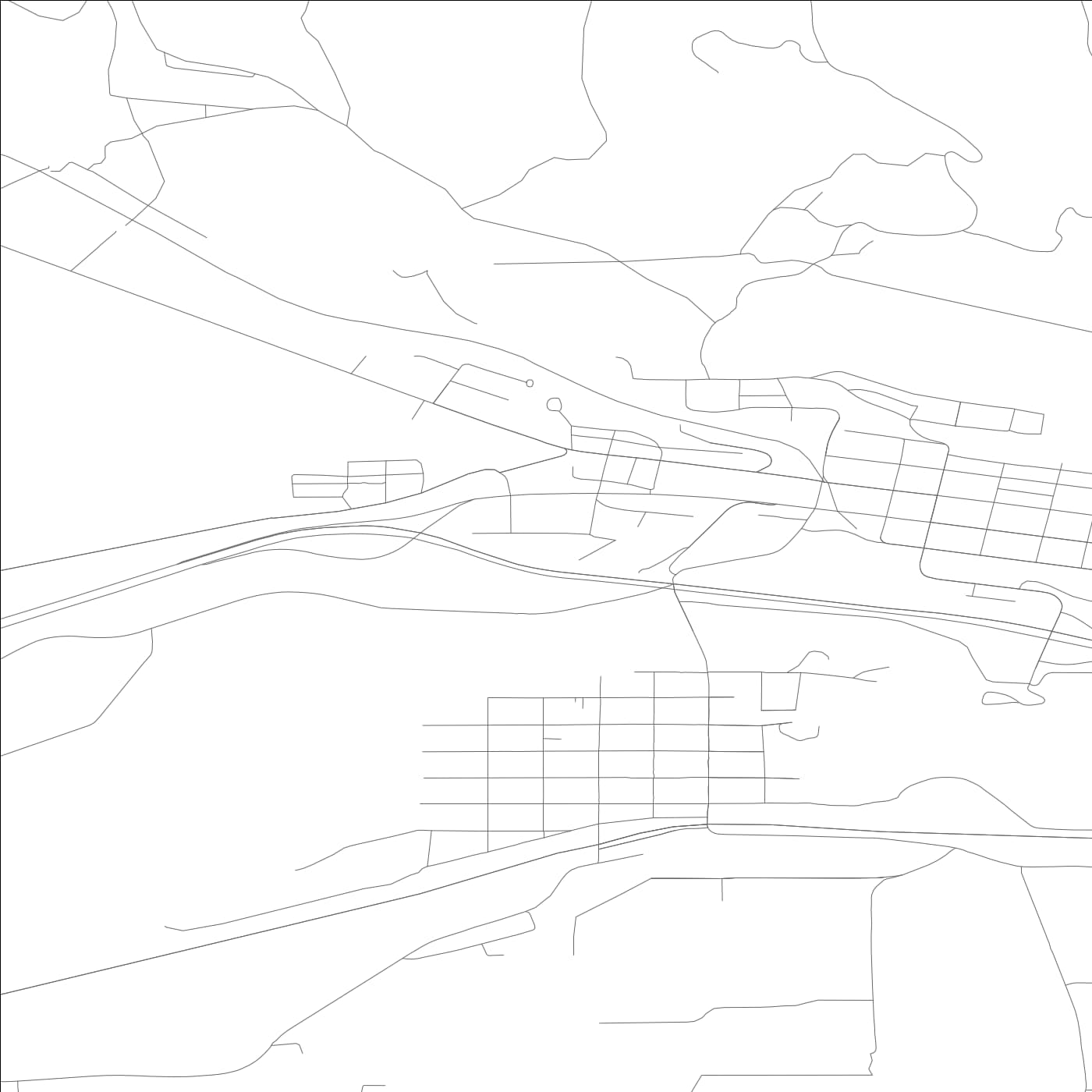 ROAD MAP OF CLE ELUM, WASHINGTON BY MAPBAKES