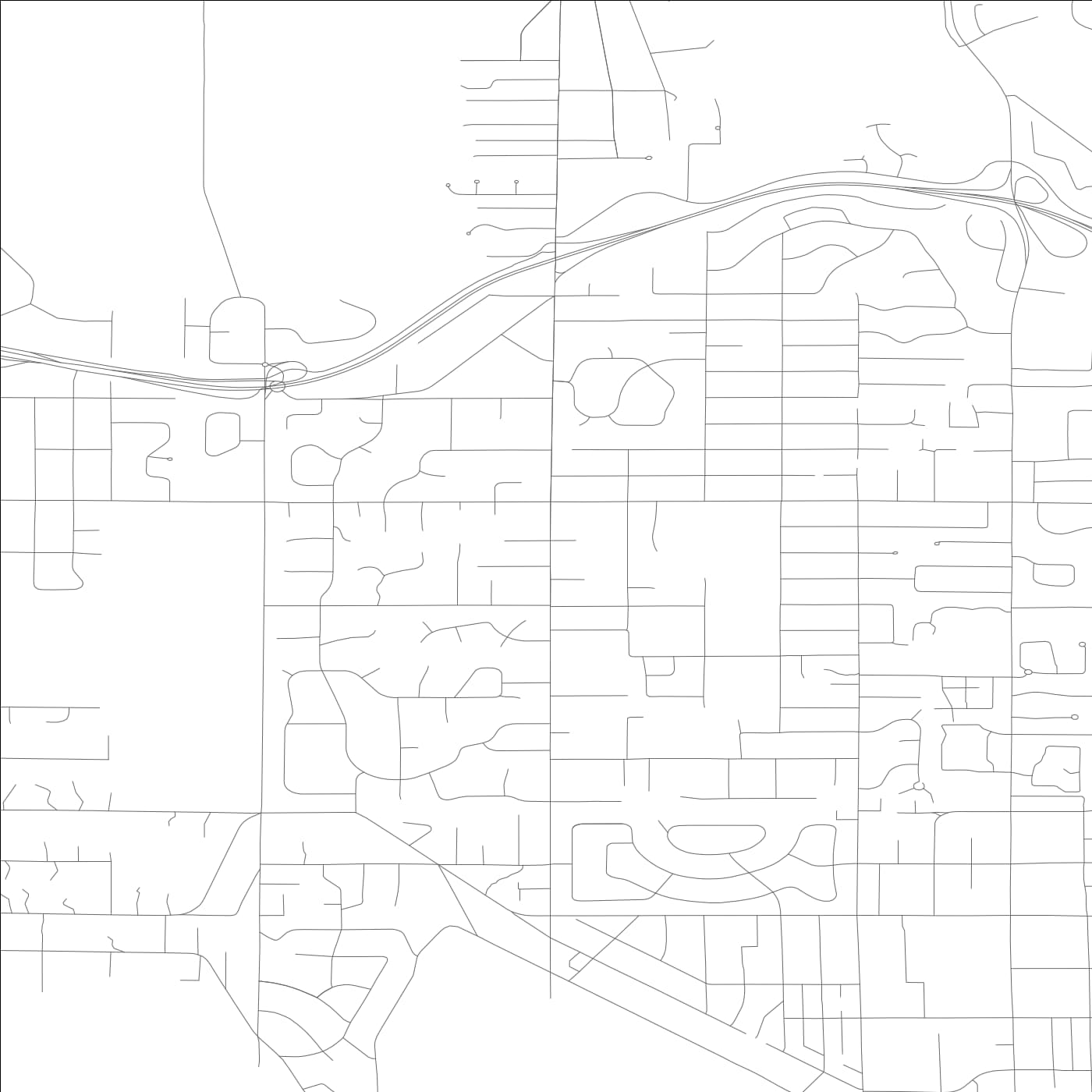 ROAD MAP OF CLYDE HILL, WASHINGTON BY MAPBAKES