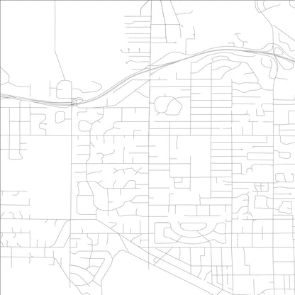 ROAD MAP OF CLYDE HILL, WASHINGTON BY MAPBAKES