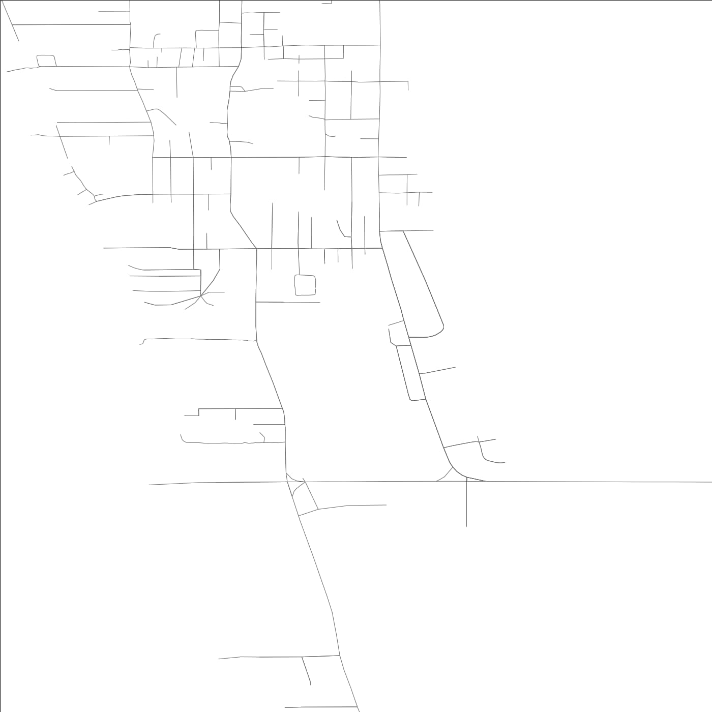 ROAD MAP OF COHASSETT BEACH, WASHINGTON BY MAPBAKES