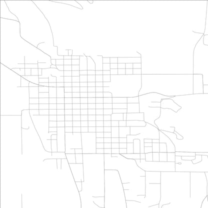 ROAD MAP OF COLVILLE, WASHINGTON BY MAPBAKES