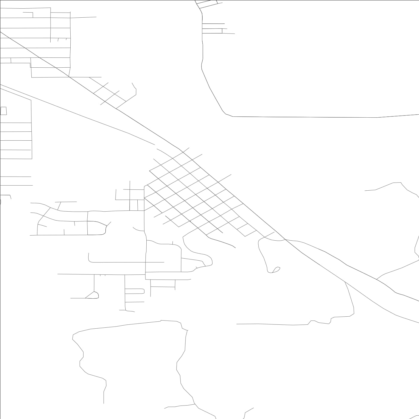 ROAD MAP OF COSMOPOLIS, WASHINGTON BY MAPBAKES