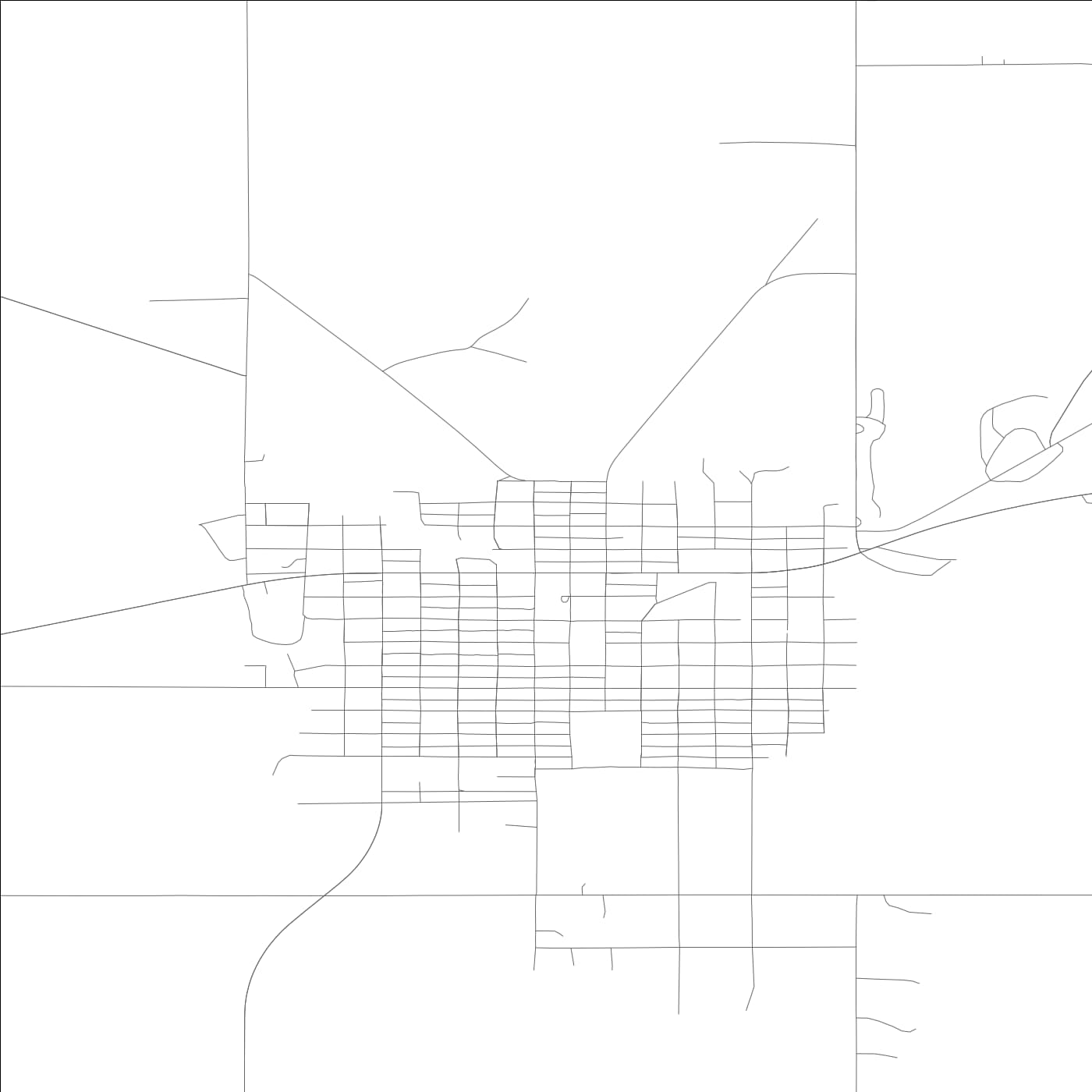 ROAD MAP OF DAVENPORT, WASHINGTON BY MAPBAKES