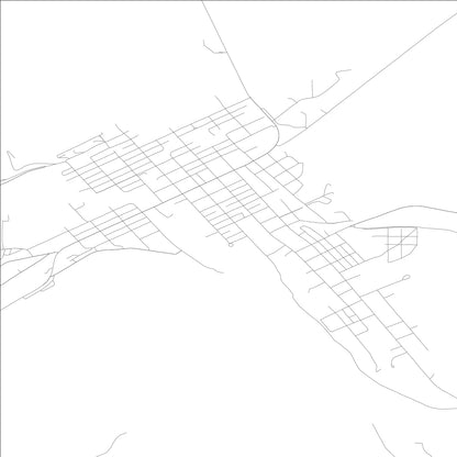 ROAD MAP OF DAYTON, WASHINGTON BY MAPBAKES