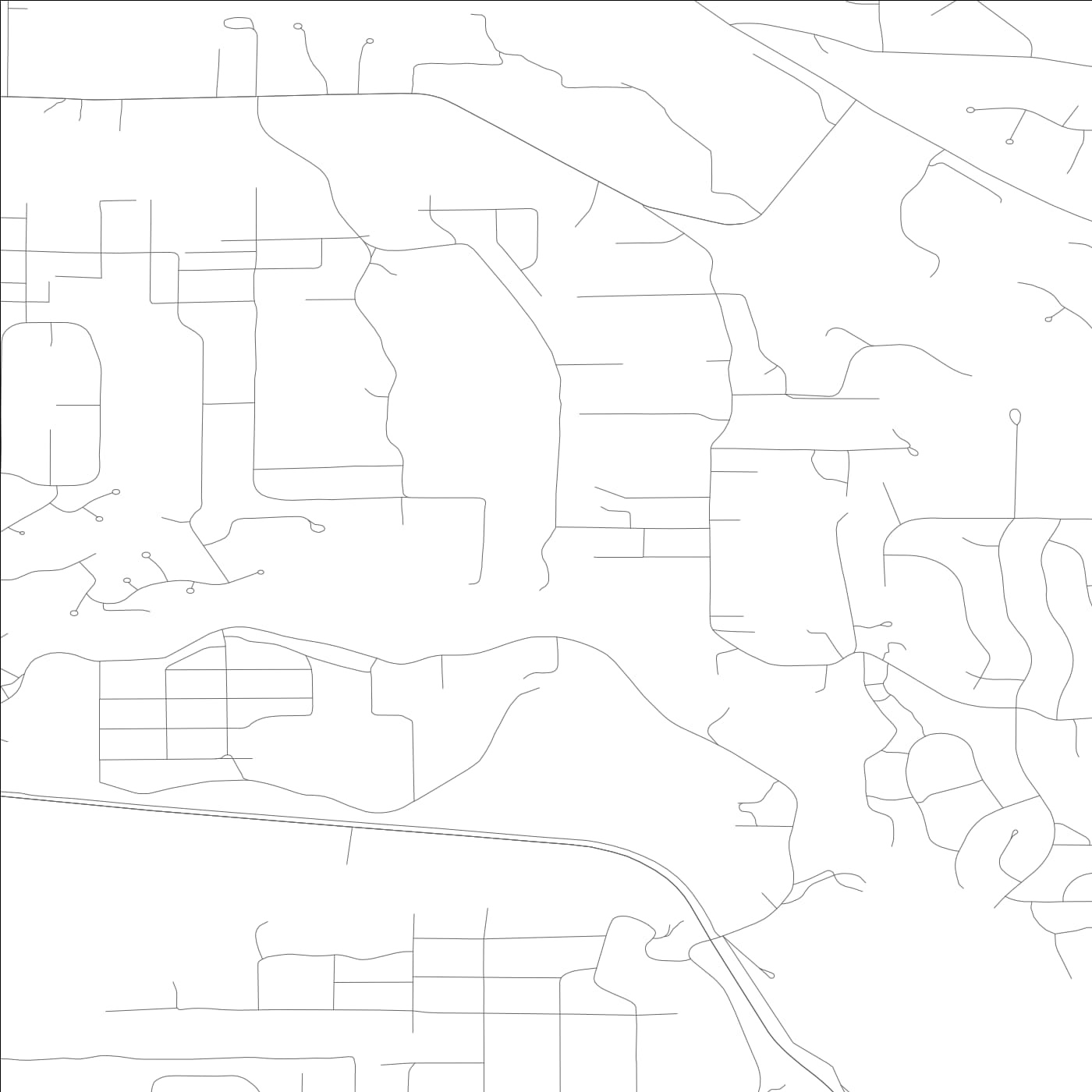 ROAD MAP OF EAST RENTON HIGHLANDS, WASHINGTON BY MAPBAKES