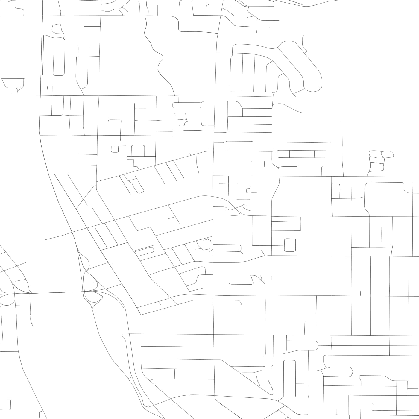 ROAD MAP OF EAST WENATCHEE, WASHINGTON BY MAPBAKES