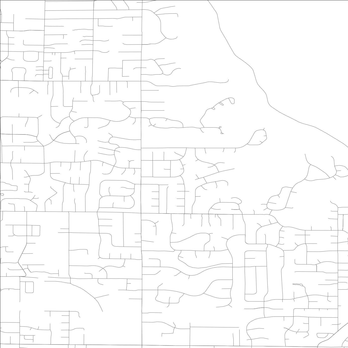 ROAD MAP OF EASTMONT, WASHINGTON BY MAPBAKES